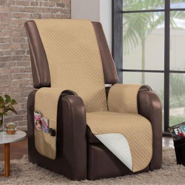Imagem de Capa de Sofa Impermeável 1 Lugar Caqui-Palha - Charme do Detalhe, Caqu