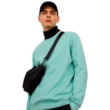 Imagem de Moleton masculino 100 algodao conforto  - MOLETON100ALGODAO, Azul, M