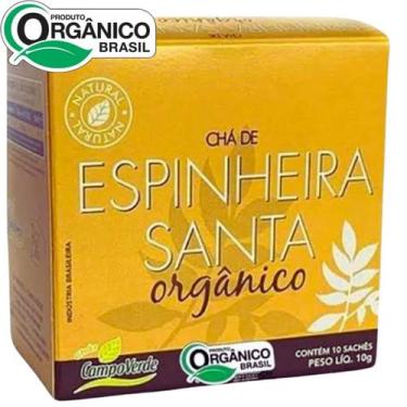 Imagem de Espinheira Santa chá orgânico 10 sachês Campo verde