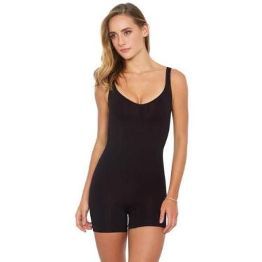 Imagem de Body Modelador Plié 50427 Control Alta Compressão com Fio Emana, Preto