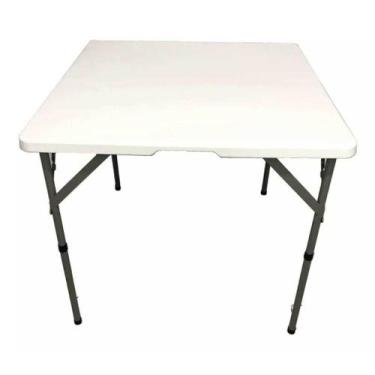 Imagem de Mesa Maleta Dobrável Quadrada 86x86x75cm Para Restaurante, Bar, Campin