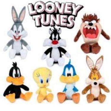 Imagem de Kit Pelúcia Tazz Frajola Patolino Piu Piu - sara.laine.store