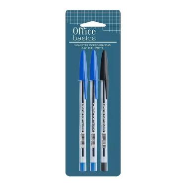 Imagem de Caneta Esferográfica Office Basics 3 Un Compactor Ponta Fina