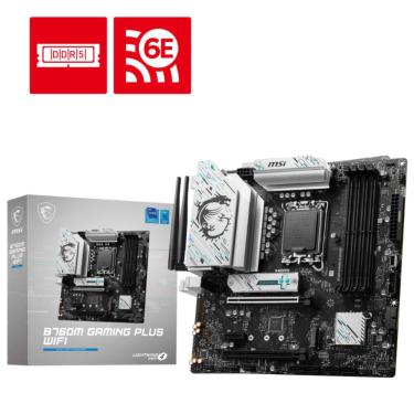 Imagem de Placa Mãe msi B760M Gaming Plus (lga 1700 - DDR5) Chipset Intel B760 USB 3.2 - Slot M.2 - Micro atx