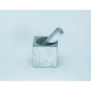 Imagem de Pilão / Almofariz quadrado em Pedra Sabão