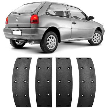 Imagem de Lona Freio Volkswagen Gol G2 Santana 1.8 8V 84 a 2006 Traseira vw Fras-le VW274/SP700