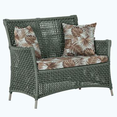 Imagem de 1 Sofá área Externa Igapó Alumínio Fendi Corda Náutica E6 Verde