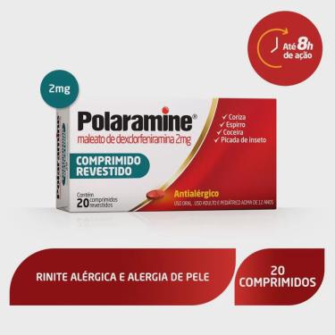 Imagem de Antialérgico polaramine 2MG 20 comprimidos