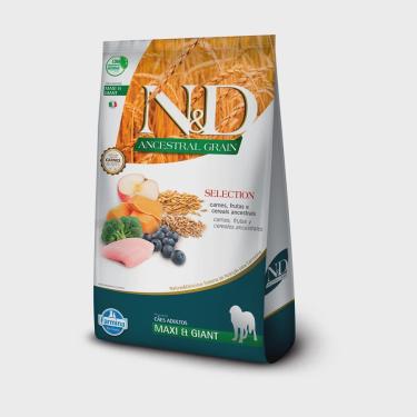 Imagem de Ração Farmina N&D Ancestral Selection Para Cães Adultos De Raças Grandes Sabor Frango - 15kg