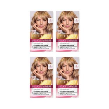 Imagem de Coloraçao Imedia 8 Louro Claro-Kit C/4Un