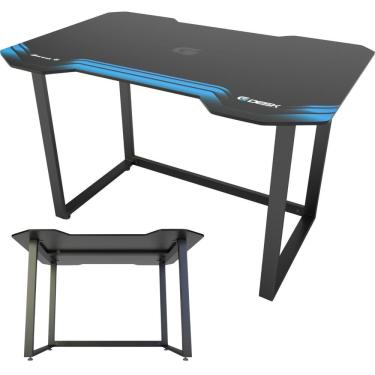 Imagem de Mesa Gamer Pés Niveladores Para Jogador Profissional Suporta Até 150Kg Gabinete Console Notebook Mdf Estrutura em Aço Reforçado