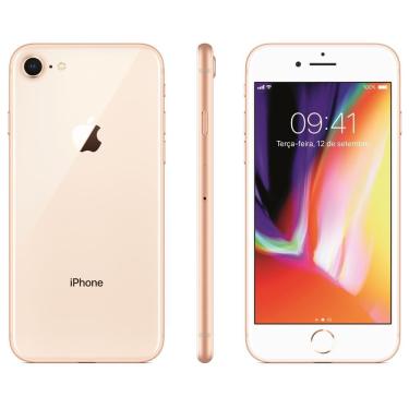 Imagem de REEMBALADO: iPhone 8 Apple 256GB, Tela 4,7 iOS 11 NFC - Dourado