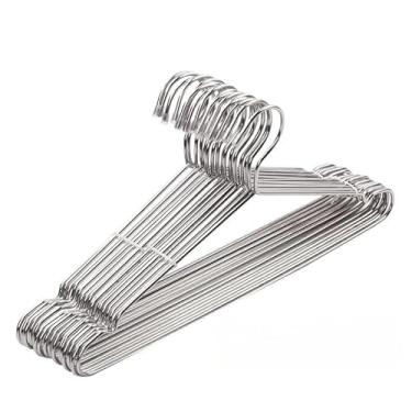 Imagem de Kit 20(Cabide Cava Adulto Resistente Aço Cromado (20 peças)