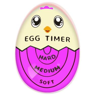 Imagem de Lasubst Temporizador de ovos para ferver ovos que muda de cor quando terminado, 1 roxo