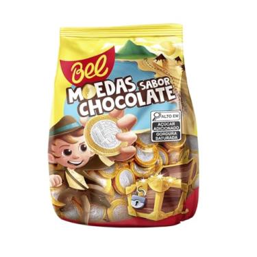 Imagem de Moedas Sabor Chocolate Pacote 500g Bel