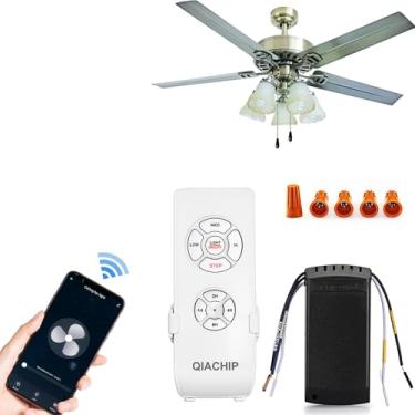 Imagem de RODOT Kit De Controle Remoto Universal Para Ventilador De Teto Com Wi-Fi, Controlador De Velocidade De Ventilador Sem Fio Com Temporizador Compatível Com Alexa, Google Home, Telefone E Controle De V