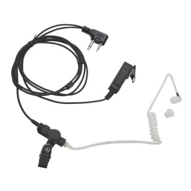 Imagem de PZYPYM Fone de ouvido de segurança transparente com tubo acústico PTT compatível com rádios bidirecionais Midland GXT1000VP4 LXT500VP3 GXT1050VP4 LXT600VP3 GXT1000XB