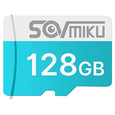 Imagem de SOVMIKU Cartão Micro Sd De 128 Gb Para Câmeras, Leitura De 90 Mb/Seg, Gravação De 25 Mb/Seg, Cartão De Memória Para Câmeras De Segurança Cq1 Cq1A Cg6 Para Ambientes Internos E Externos, Câmera De A
