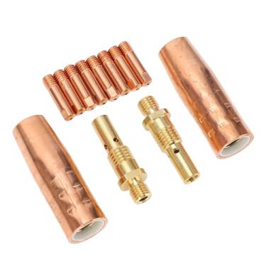 Imagem de Kit de Acessórios Tocha de Soldagem MIG, 14pcs 0,047in Eletrodos, 2 Bocais de Gás 1/2in Com Mini Tweco, 1, para Magnum 100L K530 Series, 2 Difusores para Equipamentos de Armas