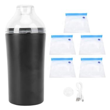 Imagem de Bomba de Saco de Mini -Vácuo Portátil, Bomba de Vácuo Elétrica Portátil de Sucção, um Controle de Chave para Sacos de Alimentos, Consumíveis 3D