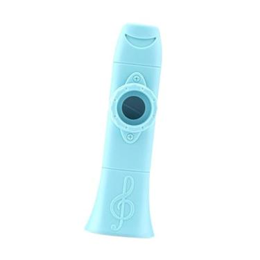 Imagem de Amagogo Kazoo Flute Mini Kazoo Fácil de tocar Instrumento musical de acompanhamento com membranas para amantes de música Teclado de piano para adultos, Azul