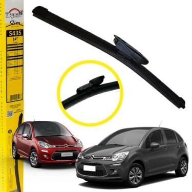 Imagem de Palheta Limpador Parabrisa Silicone Slim Blade C3 novo Dyna, Palheta