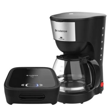 Imagem de Kit Cadence Cafeteira CAF620 e Sanduicheira SAN400, Preto, 220V