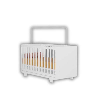 Imagem de Berço Moderno 2x1 Suporte Mosquiteiro Prático Branco - ANAYBEN, BRANCO