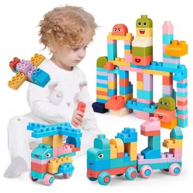 Imagem de Conjunto de blocos Chenxuanbro Soft para crianças de 2 a 6 anos com 10