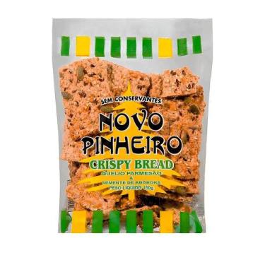 Imagem de Pão Crispy Bread Sabor Queijo Parmesão e Semente de Abóbora Novo Pinhe