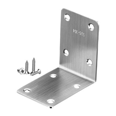 Imagem de Bothyi Surça de canto de ângulo reto com parafusos versáteis L Shape Suporte Suporte de canto para prateleiras Mesas Móveis, 7cmx5cmx7cm