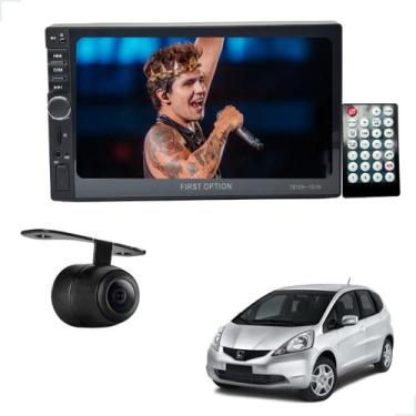 Imagem de Central Multimidia 1 Din 7 Polegadas + Câmera de Ré Honda Fit 2001 200