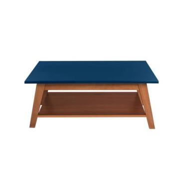 Imagem de Mesa de Centro Madeira Maciça New Veneza Azul Petróleo - Belle House