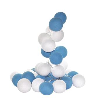 Imagem de Luminária de Flores Luz de Fada Paraty Azul 20 LEDs 2.8m A PILHA