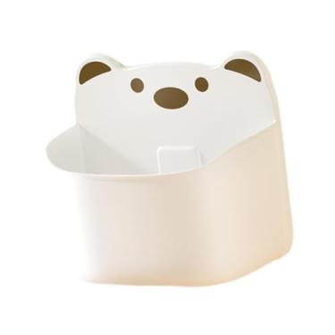 Imagem de YWJLQH Organizador de parede de cozinha, escorredor de armário, pia, recipiente, cesto suspenso, caixa de armazenamento para, dormitório, despensa, Branco 15.9x8.5x14.8cm