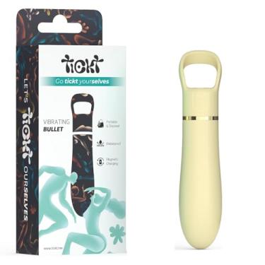 Imagem de Vibrador Estimulador Clitóris Feminino Bullet, Silicone Premium, 10 Modos de Vibração, À Prova D'água (Amarelo)