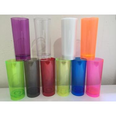 Imagem de Copo Long Drink Acrílico 350 ml com LED (Azul)