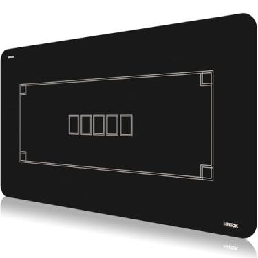 Imagem de HEITOK Tapete De Pôquer Texas Hold'Em 47" X 27", Repelente À Água, Redutor Ruído, Tampo Mesa Antiderrapante Com Bolsa Transporte Portátil Para Jogos