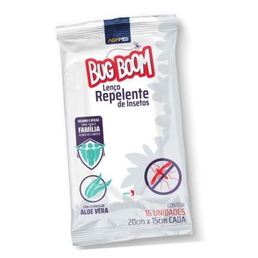 Imagem de Bug Boom Lenço Repelente de Insetos Aloe Vera - Agpmed