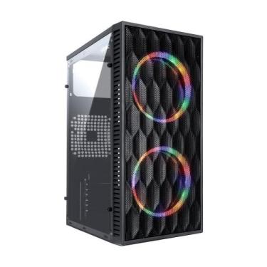 Imagem de Gabinete Gamer Vinik Wave, Mid Tower, M-ATX, Lateral em Acrílico, Pret