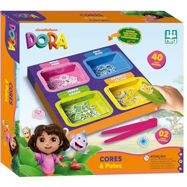 Imagem de Nig Brinquedos Brinquedo Educativo Cores e Potes Dora Aventureira