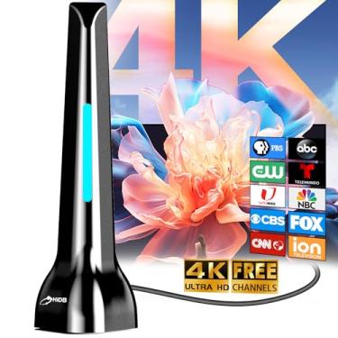 Imagem de HIDB Antena Interna/Externa Atualizada Para Smart Tv 2025 - Recepção De Longo Alcance, Suporta 4K 1080P, Vhf Uhf, Fácil Instalação Em Todas As Tvs/Antigas