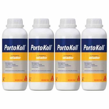 Imagem de Kit 4 Removedor Epoxi 500g Portokoll Cleanmax Limpeza Piso
