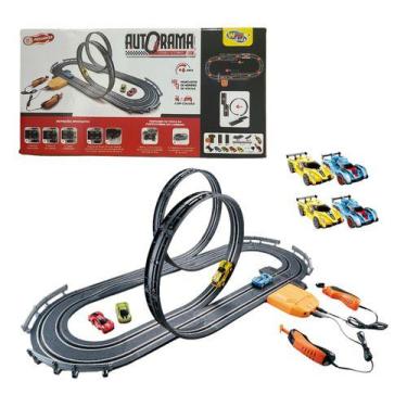 Imagem de Autorama Elétrica Com Pista 3,40 Mts Double Looping 4 Carros - Str Sto