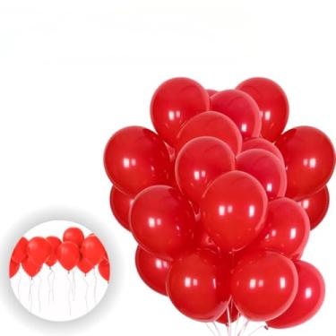 Imagem de Kit 150 Balão Liso + Bomba de Encher-Adequado para inflar balões e colchão de ar(Vermelho)