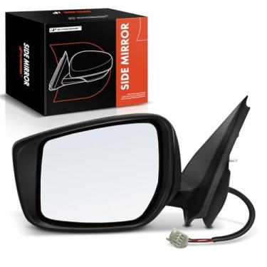 Imagem de A-Premium Espelho retrovisor elétrico do lado do motorista - compatível com Nissan Versa 2015 2016 2017 2018 2019 - Espelho retrovisor externo preto dobrável manual não aquecido - Substituição #