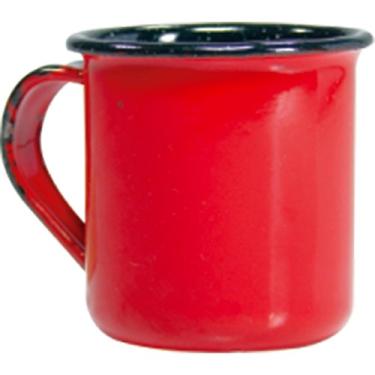 Imagem de Caneca Esmaltada ou Ágata Vermelha Para Café Estilo Retro 150ml - Metallouça