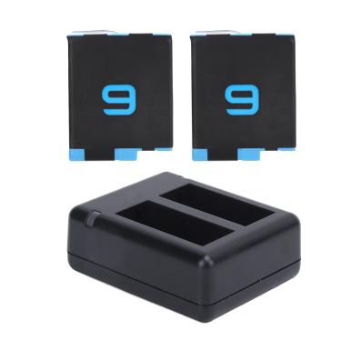 Imagem de Kit de carregador de bateria, kit de carregador de bateria recarregável de última hora para câmera GoPro Hero 9 Sports