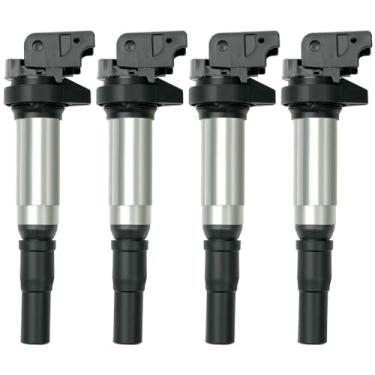 Imagem de N51WSTAR Conjunto de 4 pacotes de bobina de ignição compatíveis com BMW Mini Cooper Paceman Cooper Countryman Cooper 1.6T L4 N14 N18 R55 R56 R57 R58 R59 R60 R61 Substituição para 12137575010 UF598 UF