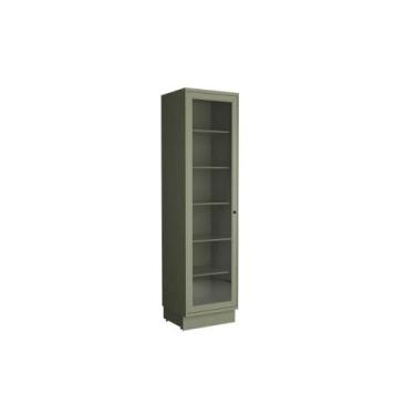 Imagem de Cristaleira de Cozinha Évora PH 3126 c/ 1 Porta c/ Vidro 60cm Verde - 